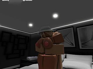 Is your Roblox girlfriend making bedroom sex this wild with her big tits and ass?