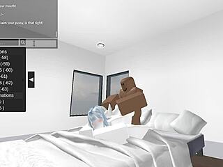 enjoying a casual encounter with a random beauty in condo roblox 02