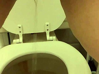 Do you like watching my pretty pierced pussy peeing in the bathroom?