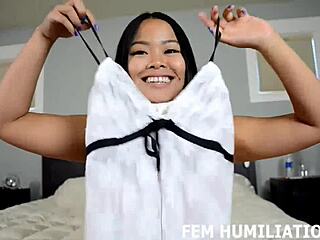 someone casually narrates a scene where a person is told to put on panties or face regret in a pov setup.