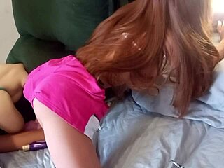 Descriptive brunette amateur gets sexy anal action with toys in her ass