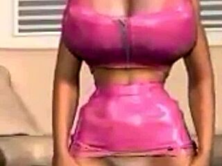 i love how vivi guedez, this busty milf, rides that machine with her natural tits bouncing