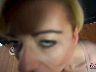 Blonde cute hottie Keyton sucks a cock and gets her wet pussy fucked? In doggystyle with rimjob and deepthroat