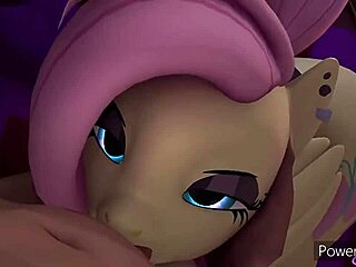 Fluttershy's gentle mouth explores subtle desires