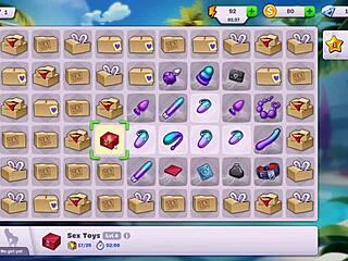 Maid Servant with Big Tits and Ass in Horny Goth Cartoon Gameplay