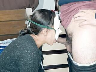 this ebony slut takes big cock in her ass for creampie, feeling that cum on her tattooed body