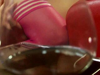 Oh man, tommie jo teases her nipples while getting her pussy split by thick cock in lingerie