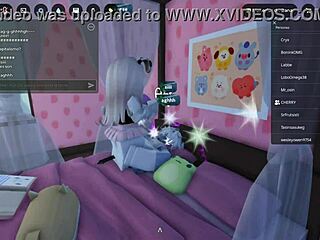 Curious busty woman connects intimately while her partner watches