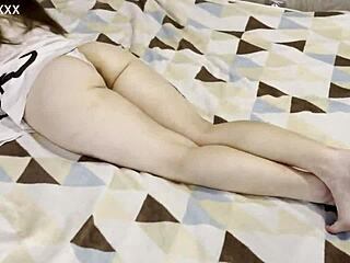 the young wife tried to check her phone casually, but her hubby got rock hard and started pounding her shaved pussy in close-up pov style