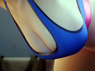 Intense animated threesome with standing doggystyle action by Tyviania