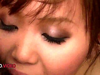 Oh man, this seductive Asian babe Miyu is getting all wet from that hot cock sucking action 😏