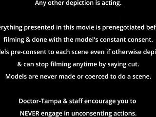 Dr Tampa Locks Up Broad Naomi Alice In Latex With Gloves And Handcuffs Spreading