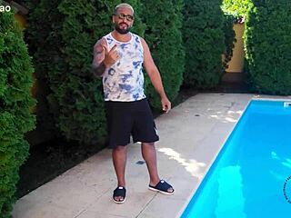 I adore watching busty blonde Juju Meirelles ride huge cock in her debut scene