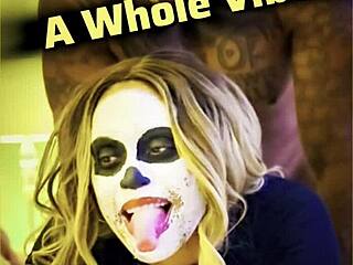 Black monster cock couple cum in mouth