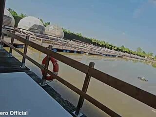 Meeting that swinger couple at the lake leads to rough group sex outdoors with cumshots