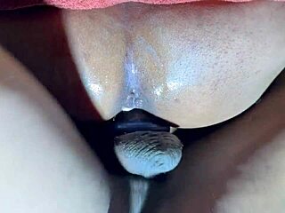 Pussy wrecked by massive black cock in missionary blowjob amateur milf session