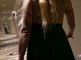 i watched tattooed blonde cindy crawford get wildly banged in a group session then eagerly swallow every drop of cum from the intense blowjob and rimjob action