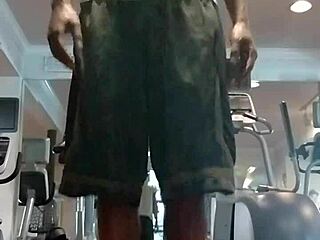 at 21 i'm uh a skinny black girl from usa doing solo workout in gym dorm