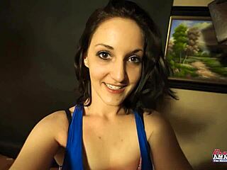 Brunette Teen Ryann Sucks Cock And Gets Pussy Deeply Fucked In Doggystyle!