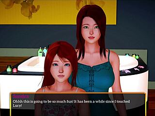 Big tits and redhead charm meet big ass massage in this intriguing family twist.