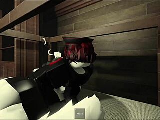 Enmascarado Folla A Una Chica Cosplayer Descansando Casi Se Corre Dentro