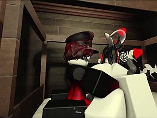 Enmascarado Folla A Una Chica Cosplayer Descansando Casi Se Corre Dentro