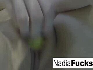 hey check out sexy blonde nadia masturbating solo with tits and ass in bath with rubber duckies 🛁🦆