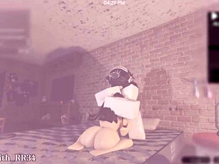 Brunette drops by for fast rough missionary quickie and swallows cum in mouth