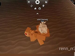 Oh wow, I can't believe she gets fucked hard by that blonde catboy in Roblox with intense blowjob action