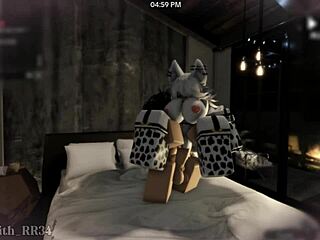 Intense ass pounding in cow costume with follower raw!