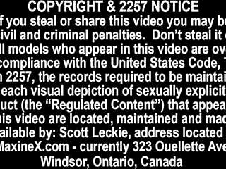 Whoa, sexy Maxine X dives into hardcore BDSM with squirting and toys 😈