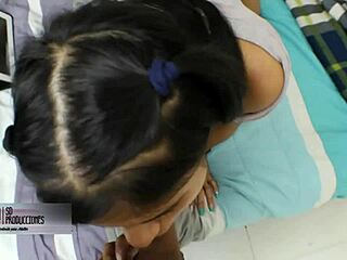 By mistake I took a viagra pill and my stepsister HELPS with the EFFECT eating my CUM