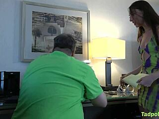 Oh gosh Tiana Blow is givin coach Tadpole a shot at that missionary position with her big tits bouncin and wet pussy gettin licked deep.