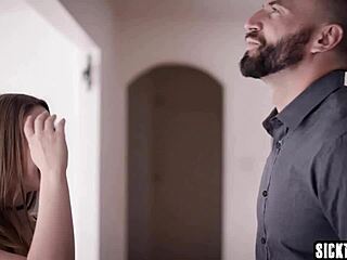 Sleazy Big Cock Pounds Sexy Teen 18+ Laney Grey Hard After She Strips Naked.