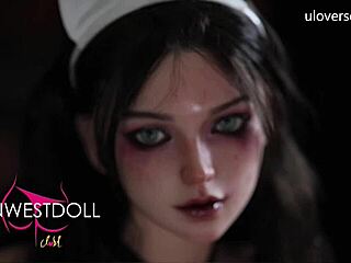 Whoa, that Halloween nurse sex doll from uloversdoll gets fucked like a dark devilish monster! 😈👻