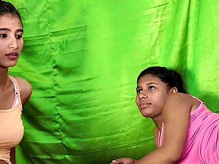 we're having this hot threesome with milf and petite desi girls