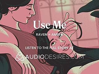 Hey, I tied up my girlfriend and teased her pussy with a vibrator in this hot lesbian BDSM roleplay with orgasm denial and cuffs 😈🔥