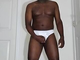 My First Time Masturbating Since August 24th This Year In White Underwear 4