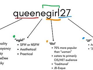 destiny starts rebranding her egirl image in part 1 as queenegirlsback at 18+ m