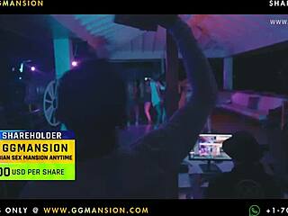 Redhead in bodysuit gets her wet pussy soaked at GGMansion