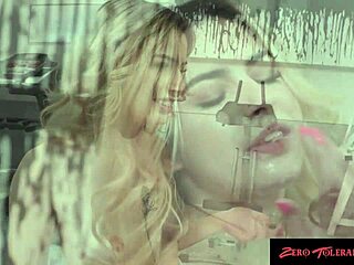 In a steamy gym session, the petite blonde takes a hard dick in doggystyle and cowgirl positions. She gives a sloppy blowjob too.