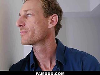 New stepsister with petite body and small tits gets fucked by monster cock! Is she a keeper on FamXXX?