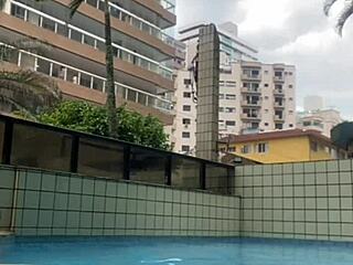 what if he kept rubbing his hard cock on me while flashing in the pool like an exhibitionist