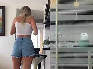 Boss Bribes Petite Tattooed Latina Molly Smith for Rough Doggystyle Fucking with Monster Cock in Wet Pussy Spooning