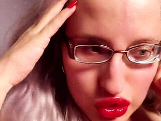 hey check these perfect lips with red gloss they're all about that lipstick fetish and findom vibe 💄💋