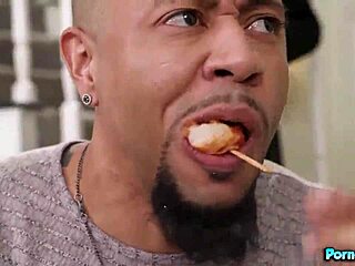 Cute Brunette Hazel Moore Boldly Sucks Gang of Monster Big Black Cocks in Sloppy Blowbang