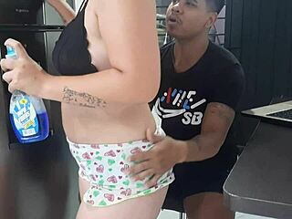 Suggestive-Neutral Stepsister Touching Cock Distracts From Concentration