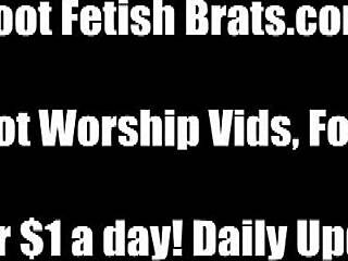 Lick And Worship Sexy Little 18+ Feet With Footjob And Jerk Off Instructions