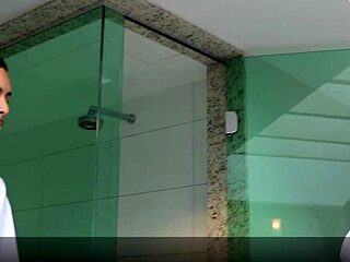 young stepson drills his busty stepmom's ass right after her shower in sheer outfit