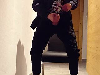 Detailed Cumshot on Worn Sneaker